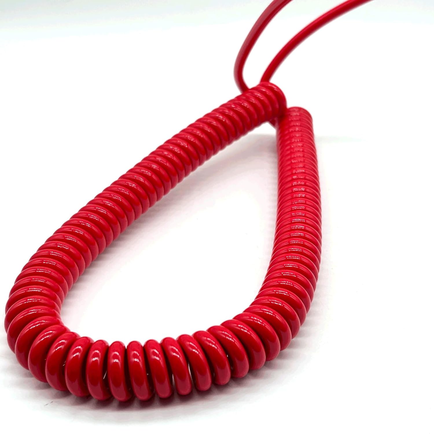 2.5mm2 Spring Spiral Cord 13AWG Stretch 7 Meters Expandable Polyurethane Outdoor Multi Strand Electric Cable Striking Color(3 Cores)