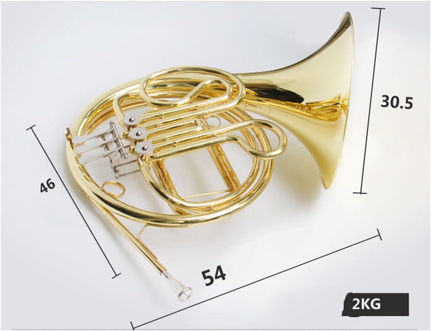 4 Key French Horn Three Key Single Row French Horn F Suitable For Beginners And Adults With Lacquer Brass Instruments