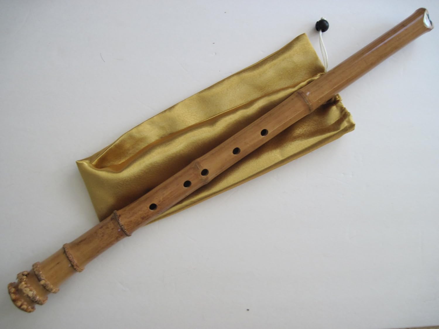 6 Hole Shakuhachi Dongxiao Bamboo Flute G Key Zen Instrument Kinko