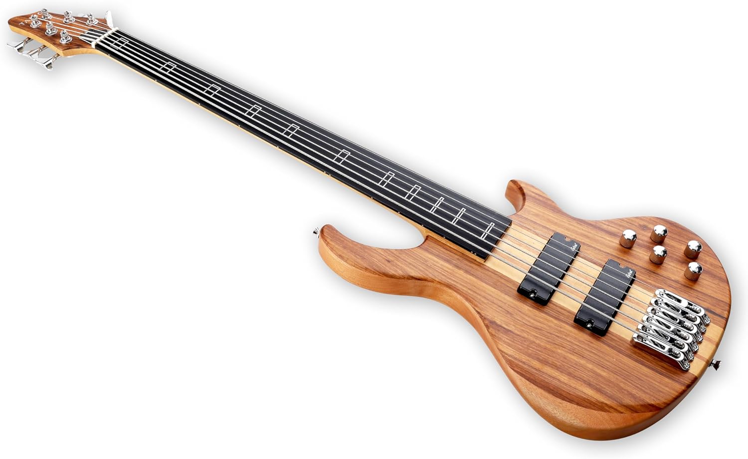 Fretless 6 String Electric Bass Guitar Millettia Laurentii+Okoume body