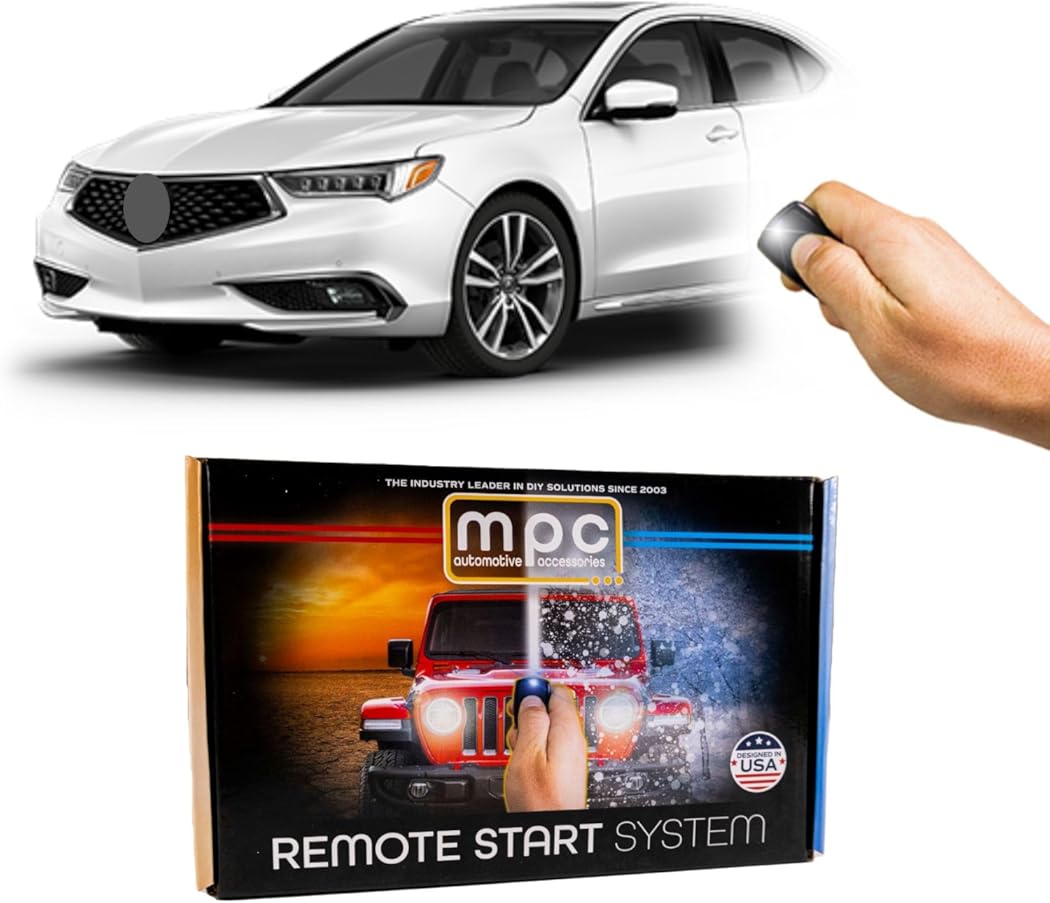 MPC Factory Remote Activated Remote Start Kit Compatible with 2015-2020 Acura TLX Push-to-Start - Plug-in T-Harness - Firmware Preloaded