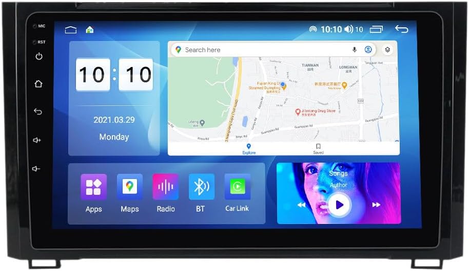 Android Car Stereo for Toyota Sequoia 2014-2018,9 inch IPS Touchscreen with Upgrade Wireless CarPlay & Android Auto,WiFi/GPS,Support SWC and Subwoofer,8-Core 8G+256G