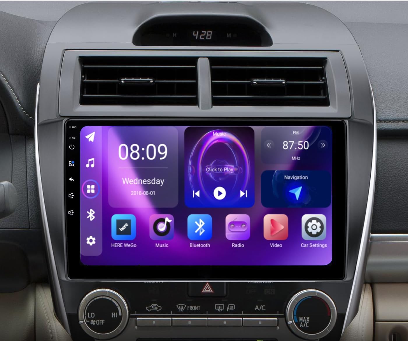 [4+64G] Android 13 Car Stereo with Wireless Apple Carplay & Android Auto for Toyota Camry 2012-2014 10.1