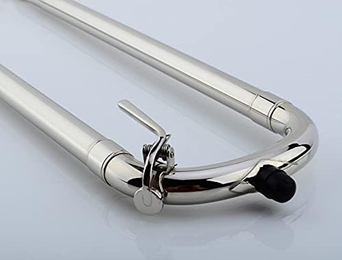 Student Trombone Instrument Sound BB Tenor Trombone Trombone Kit (Color : Silver)