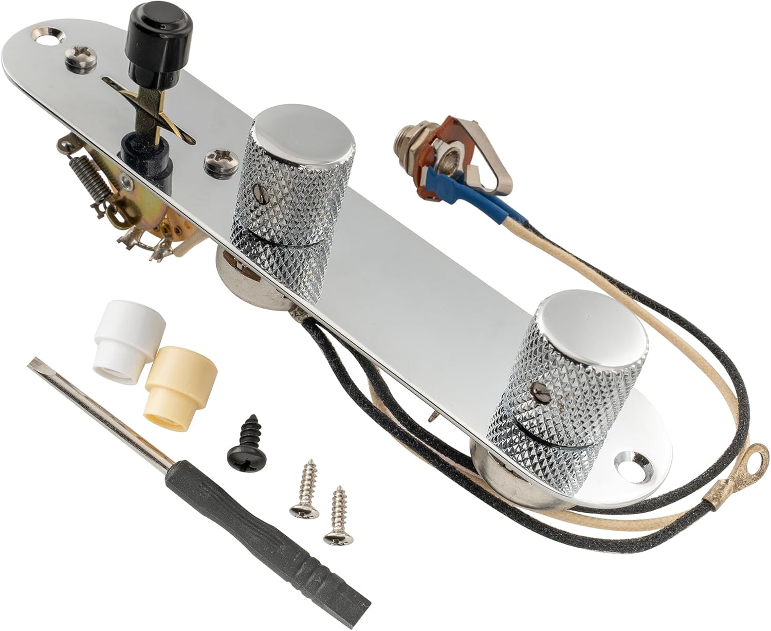 Musiclily Pro Pre-wired Standard Tele Pickguard and Loaded Control Plate with Artec Pickups Alnico 5 Magnet for TL Style Electric Guitar, 3Ply Mint Green