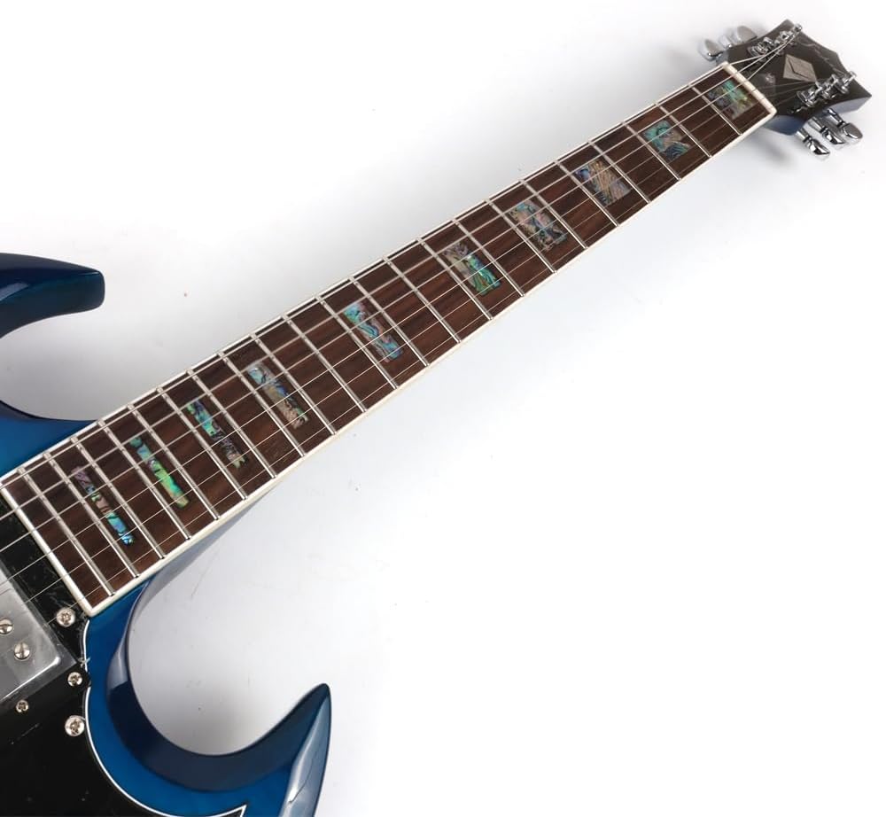 Fojill FSG-60 Electric Guitar Canadian Maple Neck Rosewood Fretboard Mahogany Body Stainless Frets(FSG-60BLR)