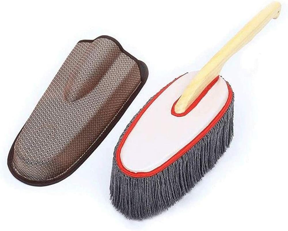 2 Pcs Car Wash Mop with Long Handle Scratch Free Home Kitchen Car Cleaning Brush Kit for Windshield Tile Window -Washing Mitt（2Packs） Wide Application