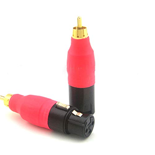 10 pcs Cool Plug 3 Pin XLR Jack Female to RCA Plug + RCA Male to XLR Plug Male pin Audio Adapter Connectors