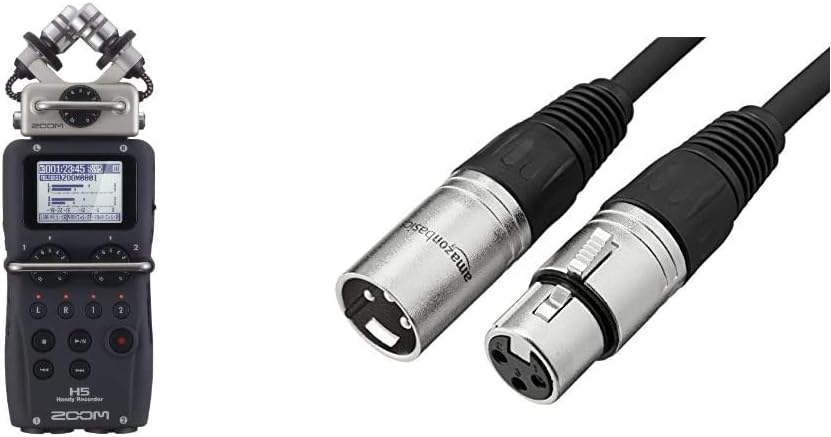 Zoom H5 4-Track Portable Recorder Bundle for Audio Recording