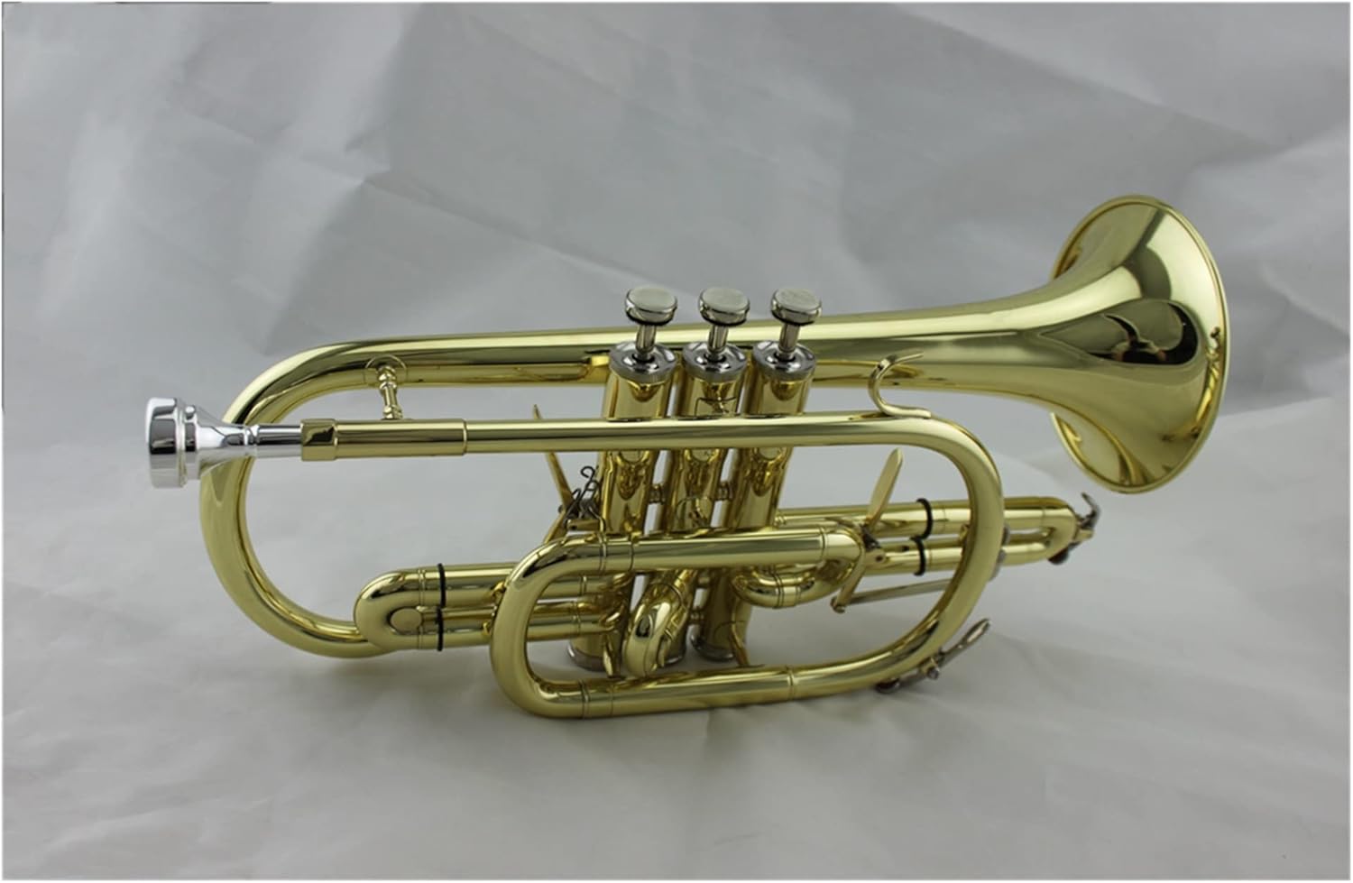Trumpets Beginner Brass Body Gold Lacquer Tone Bb Cornet with Box Standard Student Cornet Trumpet Set