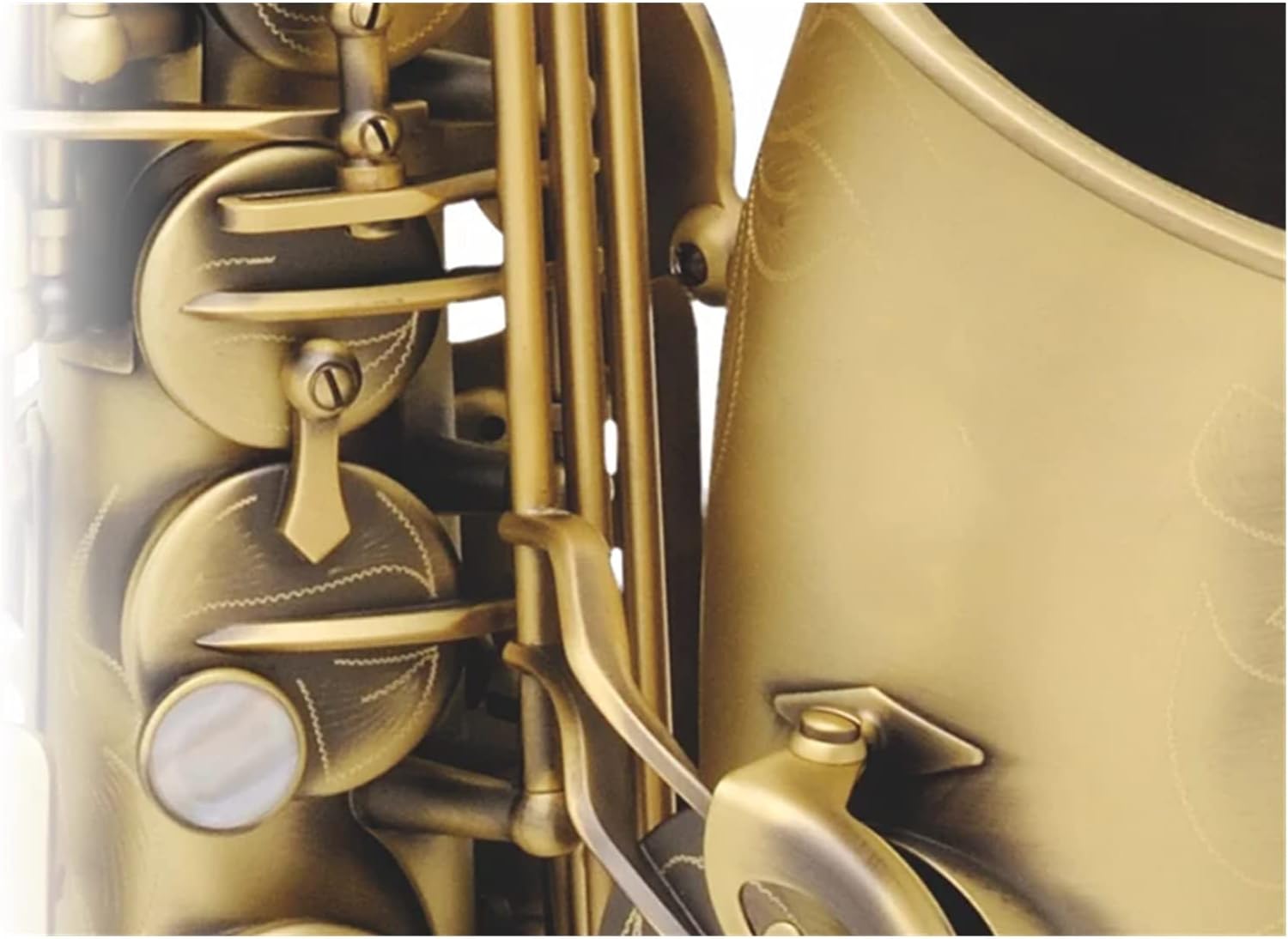 Sax Beginners Kit EB Alto Saxophone Brass Gold Lacquer Music Instrument E-Flat Sax with Case Accessories Wind Instrument (Color : Light Yellow)