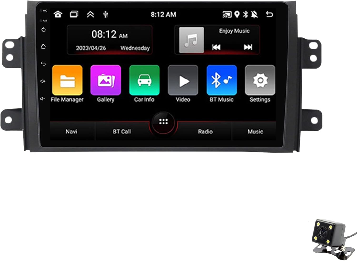 ADMLZQQ Double Din Car Stereo Multimedia with Bluetooth and 9