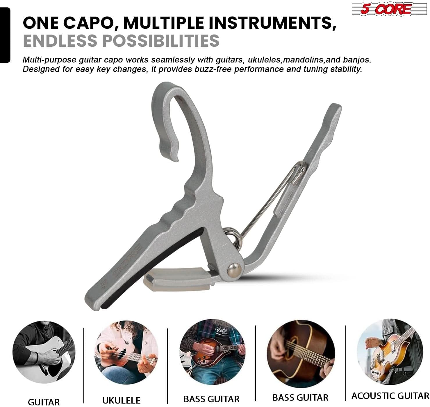 5 Core Guitar Amp 80 Watt Electric Amplifier w Built in 10