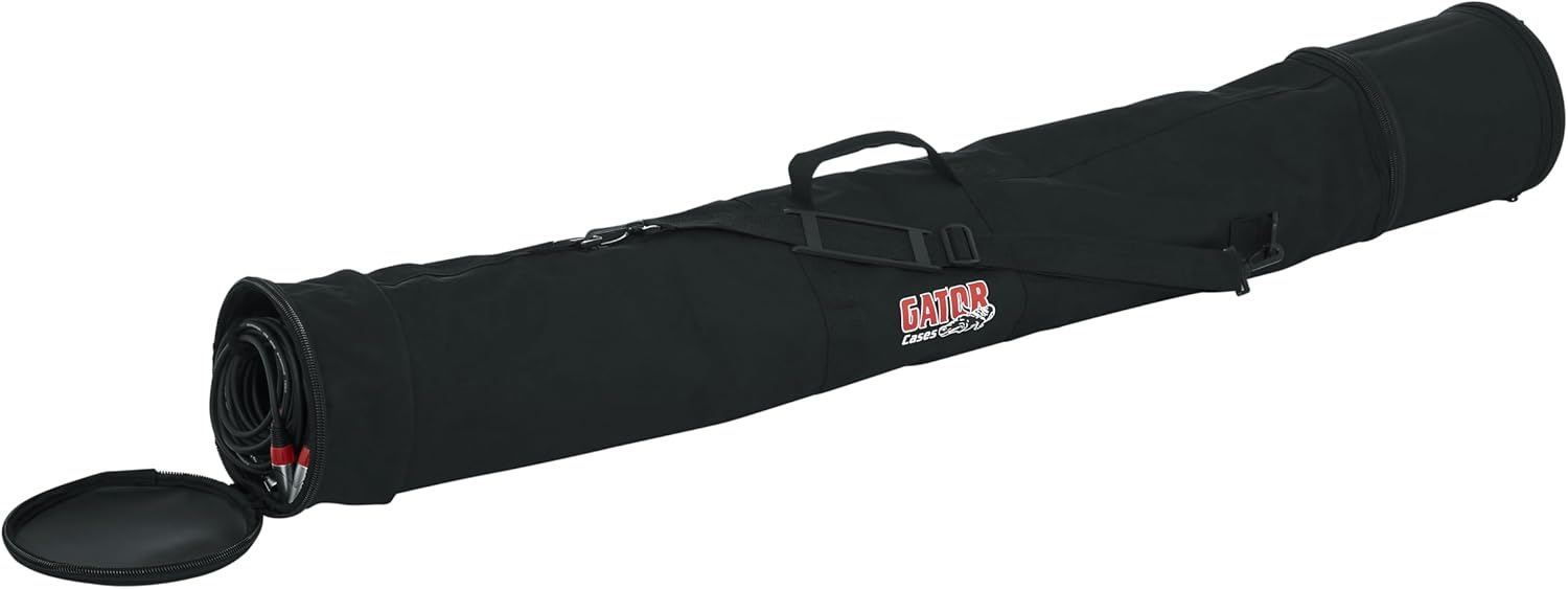 Gator Cases Lightweight Microphone Combo Carry Bag, Holds Five (5) Wired Mics and Three (3) Stands (GX-33)