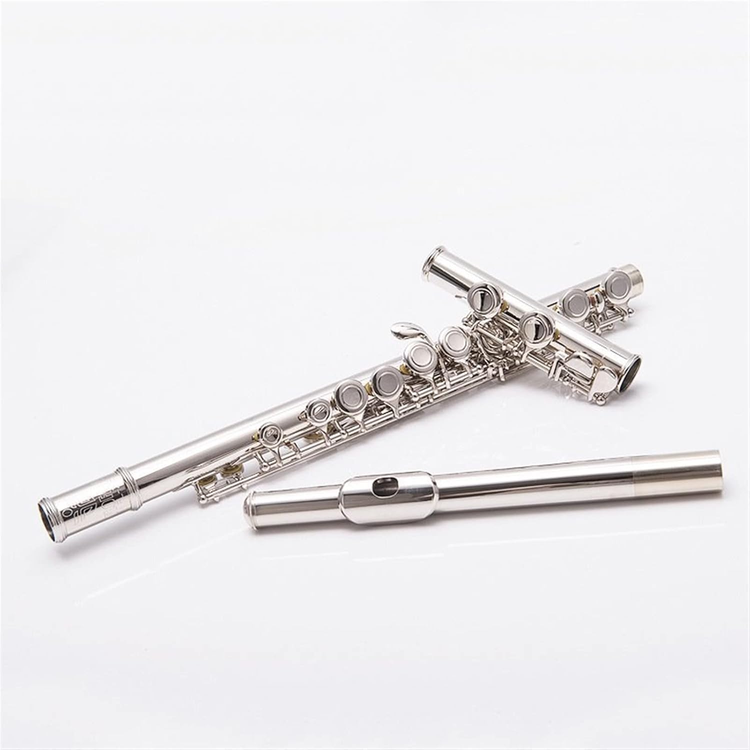 Flute Kit C Key 16-Hole Closed-Cell Nickel-Plated Copper-Nickel Flute Western Wind Instrument Intermediate Flute