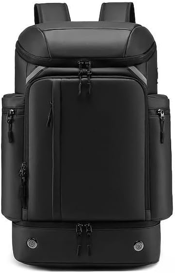 Men's Travel Backpack, Large Capacity Outdoor Hiking, Computer Bag, Short Distance(Classic Black)