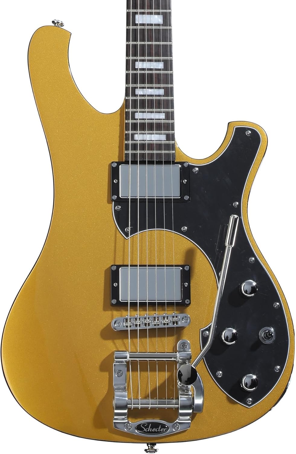 Schecter Stargazer 6 Vibrato Electric Guitar - Metallic Gold
