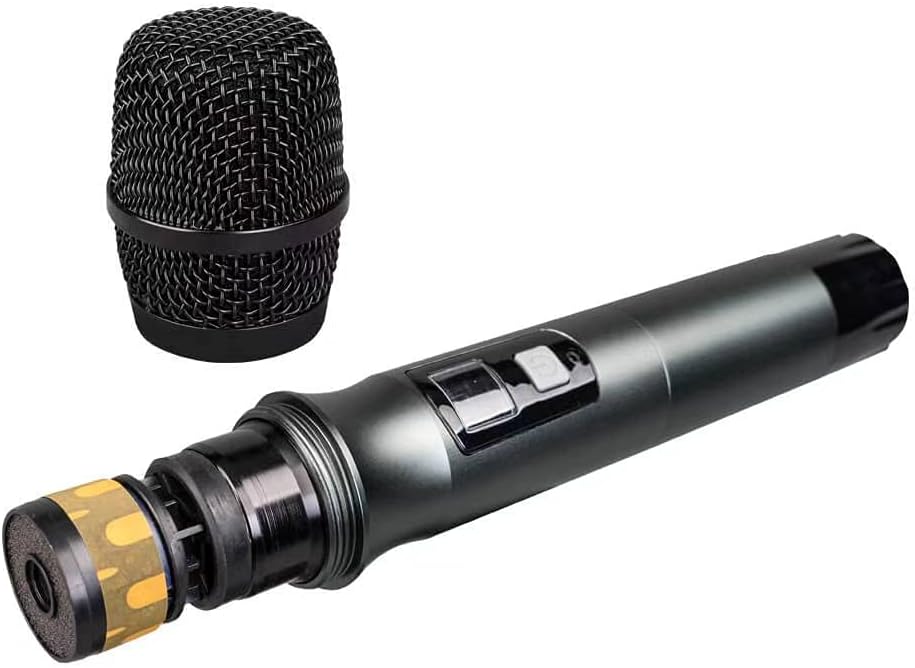 Wireless Microphone System UHF 3 Handheld Mic Headset Lavalier Bodypack 3 Lapel Mic Karaoke Church Speaking Conference Wedding Party Frequency A School 6 Channel