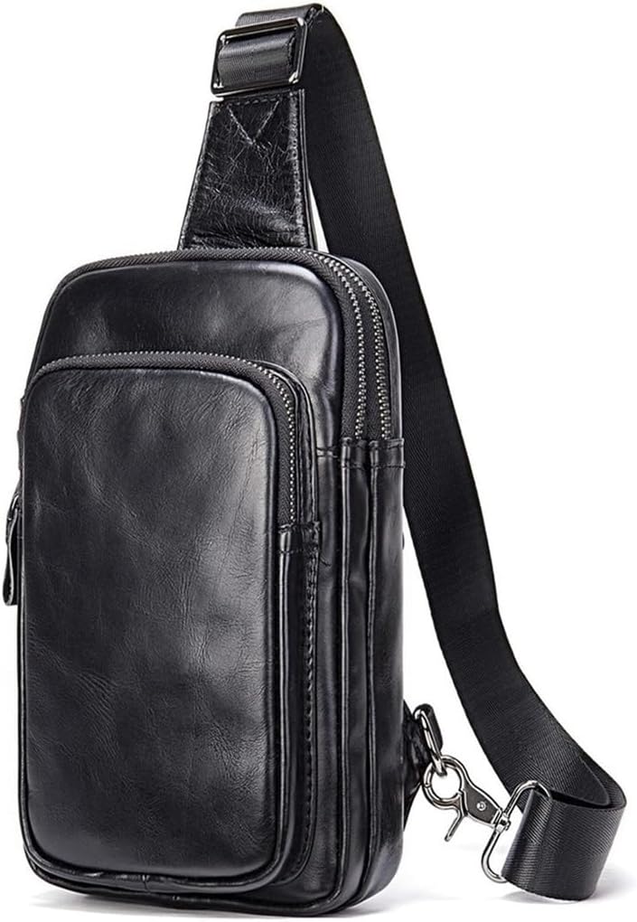 Sling Bag Anti Theft Chest Leather Crossbody Shoulder Backpack Pack Travel Daypack For Outdoor Sport bag