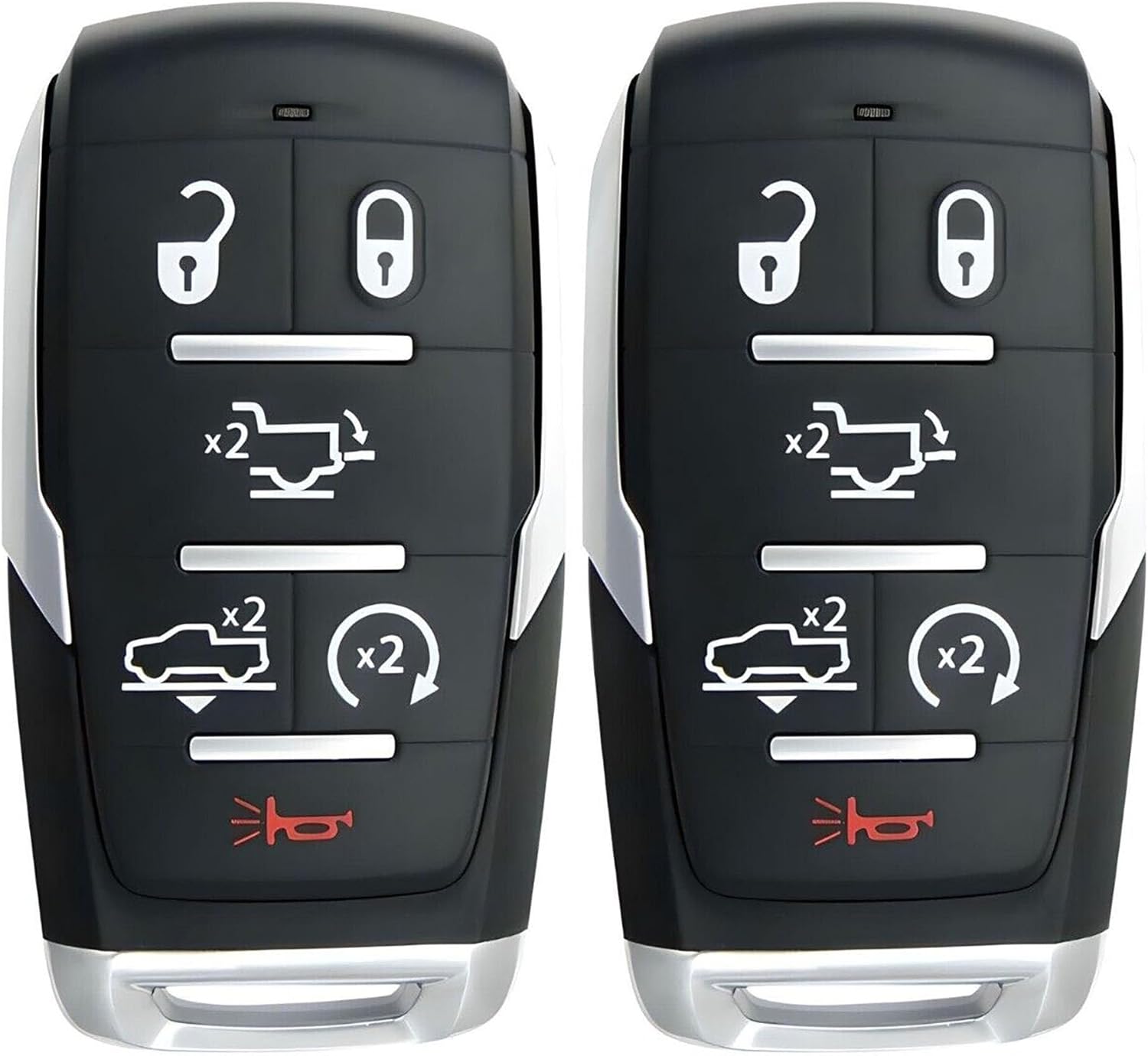 2X New Quality Replacement Proximity Key Fob Remote Compatible with & Fit for 2019-2023 RAM 1500 - MPN OHT-4882056-01