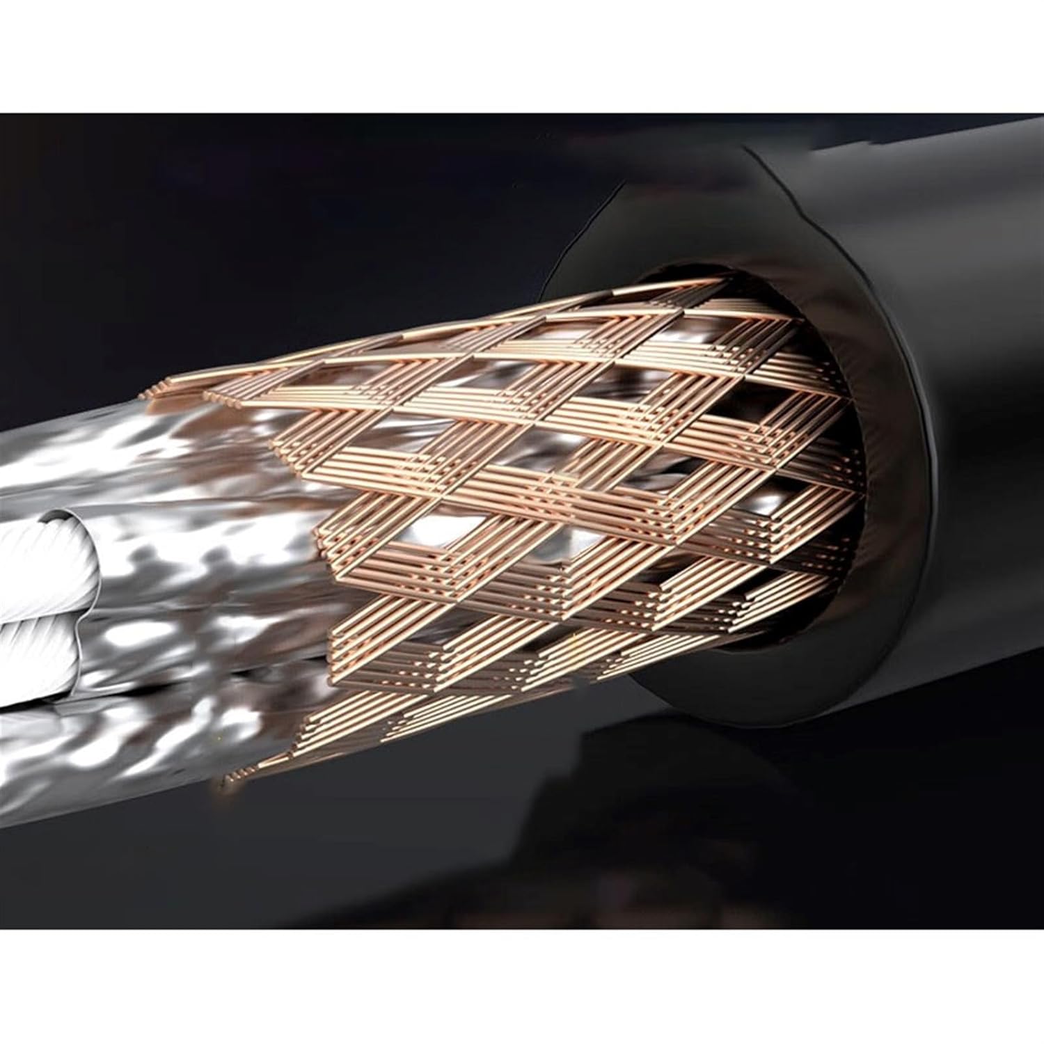 TSTS Guitar Audio Cable 3.5mm Male Cable Single Crystal Copper Nerve Cable Computer Mobile Phone Mixer Amplifier Electric Guitar(1 Meter)