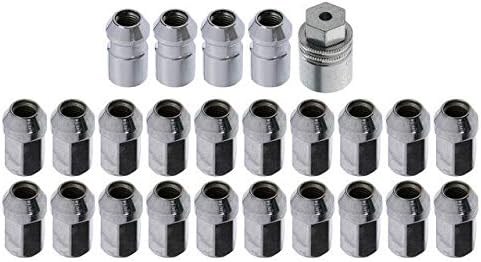 GM Accessories 19165930 M12x1.5 Wheel Lock Kit in Chrome (Pack of 4)