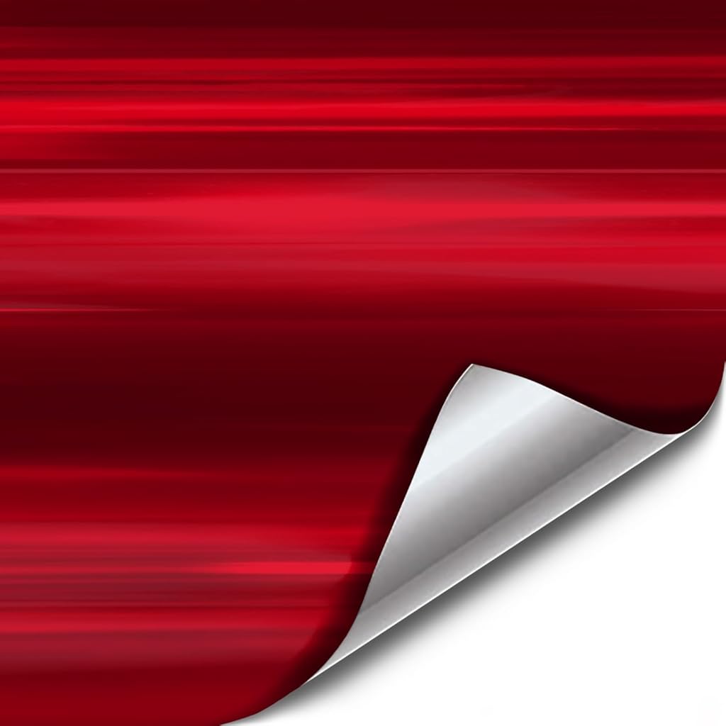 VViViD Red Mirror Chrome Cast Vinyl Wrap (100ft x 5ft)