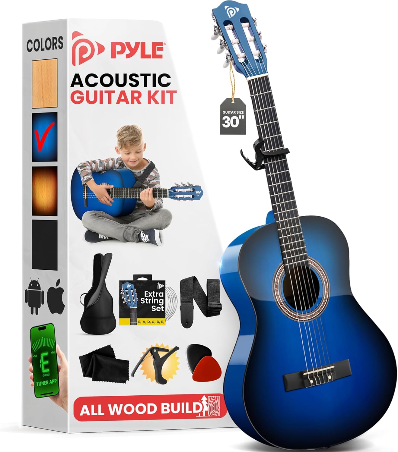 Pyle Classical Guitar Starter Kit - 30
