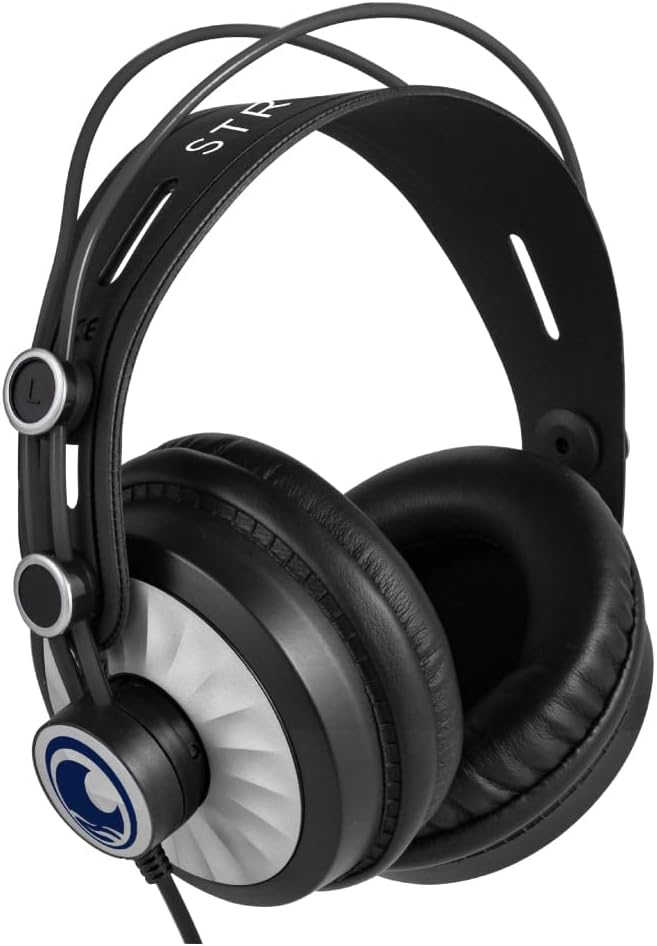 Focusrite Scarlett Solo 4G Audio Interface Recording Bundle with StreamEye Cans50 Studio Headphones and Professional Grade Instrument Cable