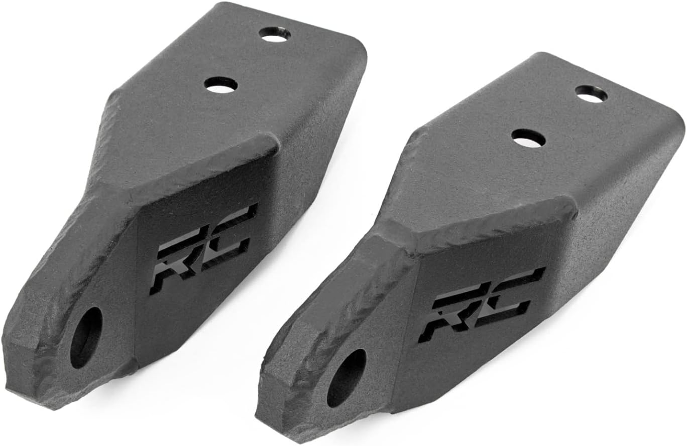 Rough Country Tow Hook Shackle Mounts for 2007-2021 Toyota Tundra - RS145 Black