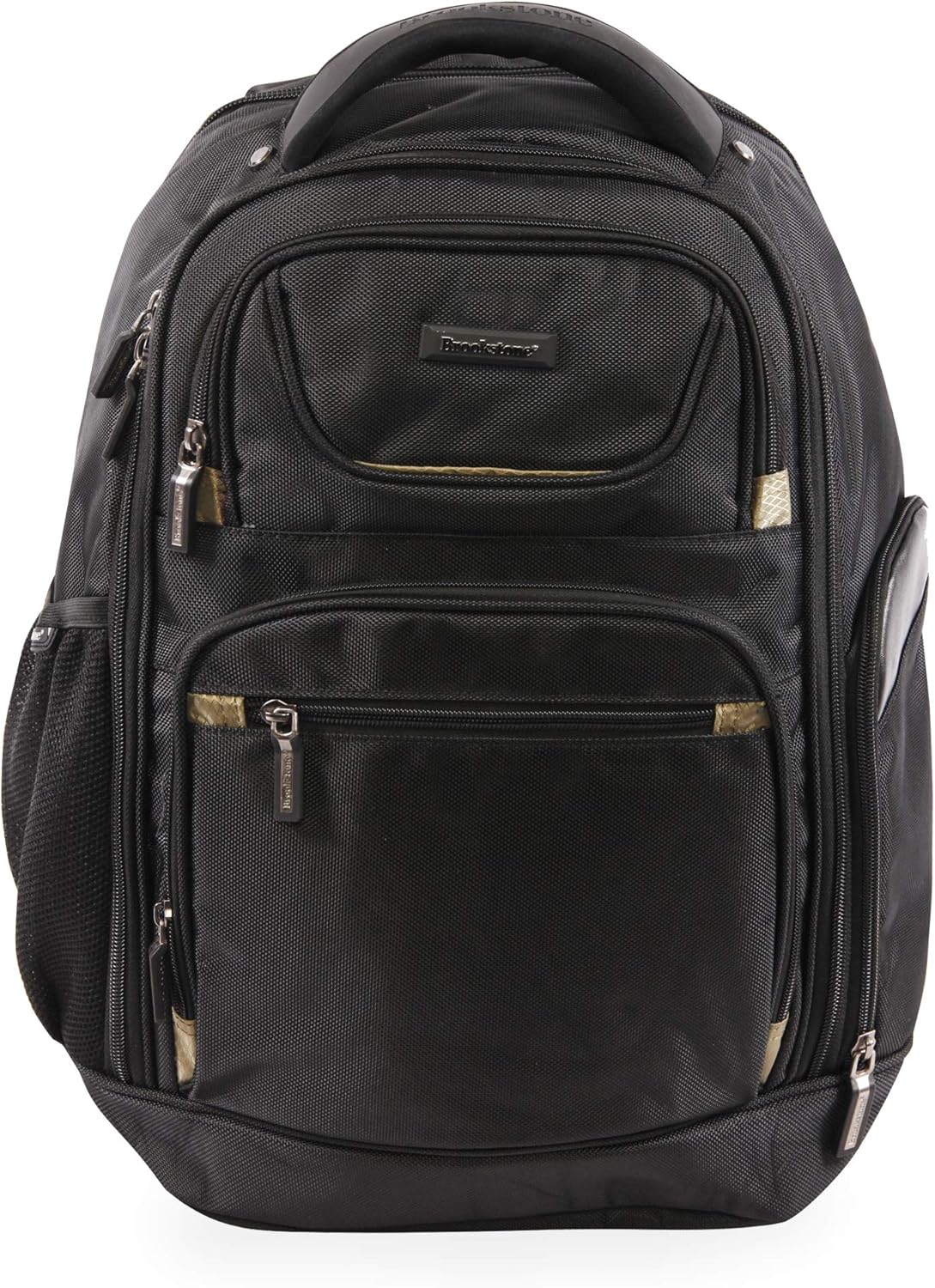 Hayes Laptop Backpack, Black/Gold, 18 Inch