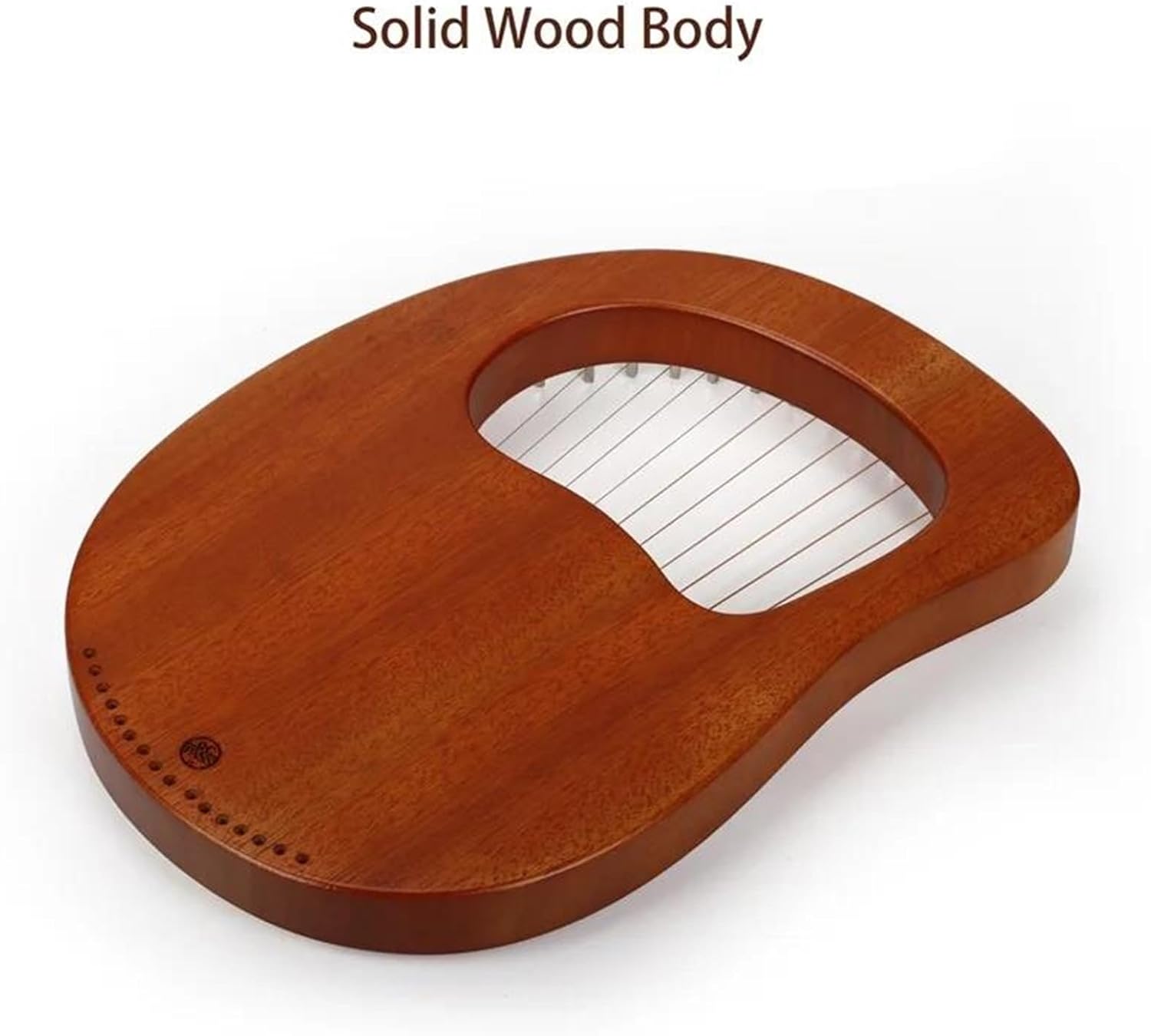 Lyre Harp Set Single Board 16-String Wooden Lyre Harp Metal Strings Portable Solid Wood Stringed Instruments For Beginners(16A)