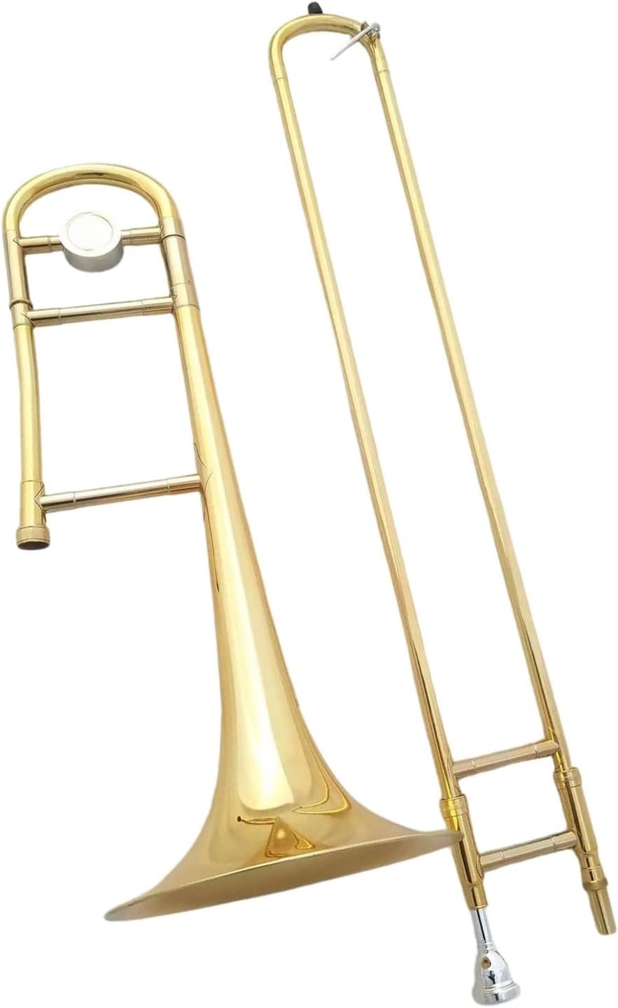 Adult Trombone Instrument Professional Tenor Trombone Playing Instrument Gold Copper Material
