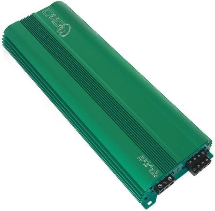 DOWN4SOUND JP34 AB Teal 4 Channel Car Audio Amplifier | 590W RMS Class AB Power Amp | Car Stereo Speaker Amplifier | High-Performance Automotive Sound