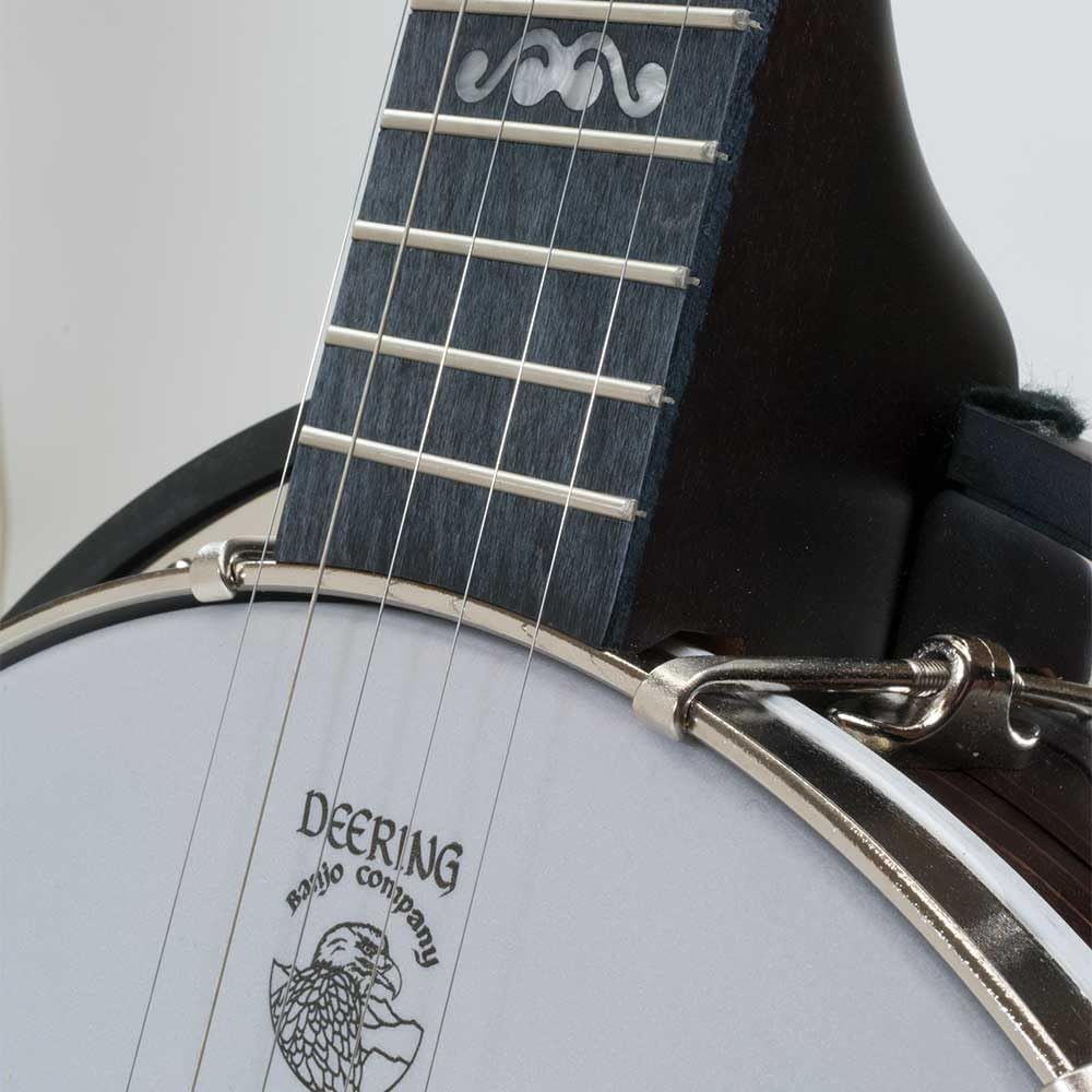 Deering Artisan Goodtime 2 II 5-String Resonator Deluxe Bluegrass Banjo with Instrument Alley Bag, Tuner, Stand, Strap, Strings Bundle