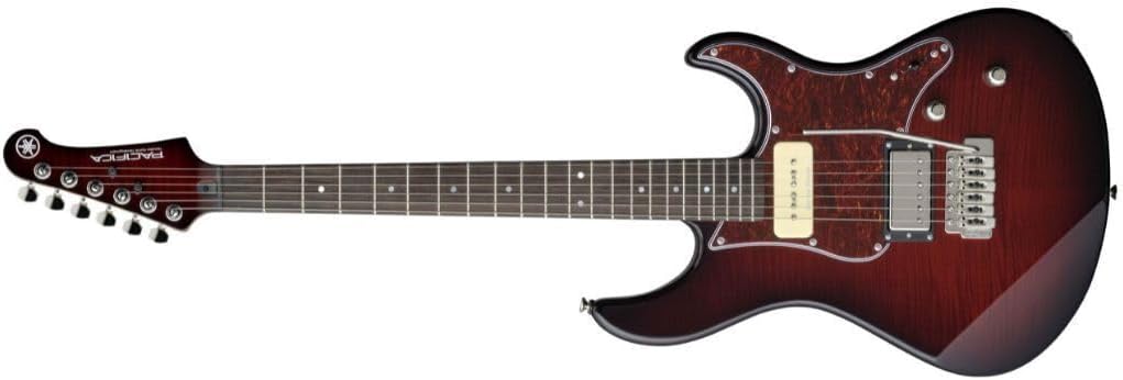 Yamaha Pacifica PAC611VFM DRB Solid-Body Electric Guitar, Dark Red Burst