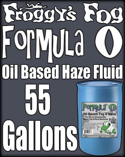 Froggys Fog - Pro Oil Based Haze Juice Machine Fluid - 55 Gallon Drum