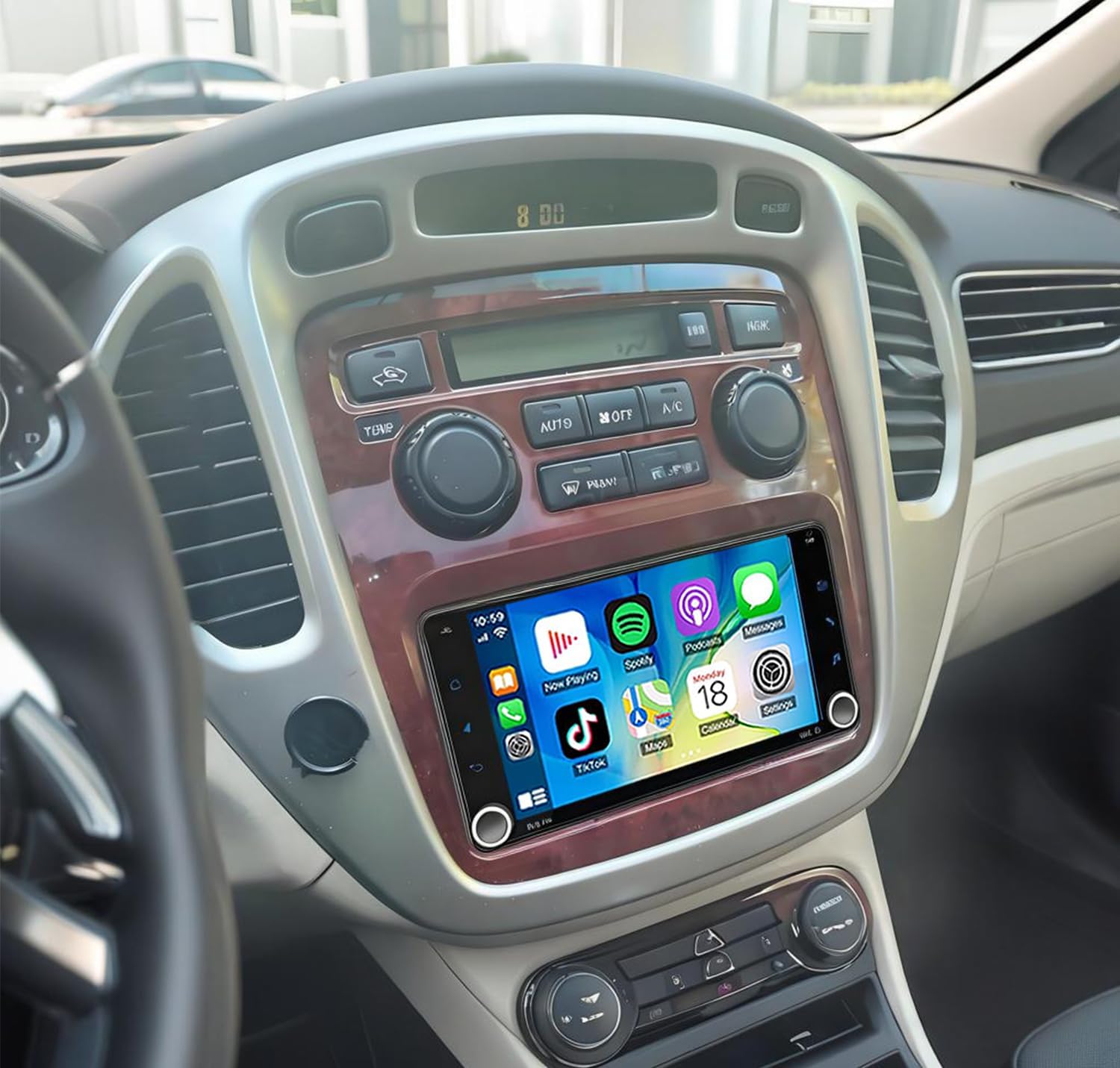 Car Radio Stereo for Toyota Highlander 2001 2002 2003 2004 2005 2006 2007, 4G+ 64G Android 7