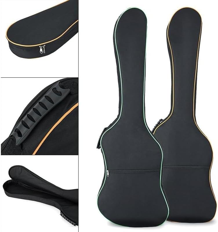 Electric Bass Guitar Gig Bag with 8mm Padding, Waterproof Oxford Fabric Backpack Style Soft Case, Lightweight Padded Sling Carry Bag for Bass Guitar Storage, Transport and Practice