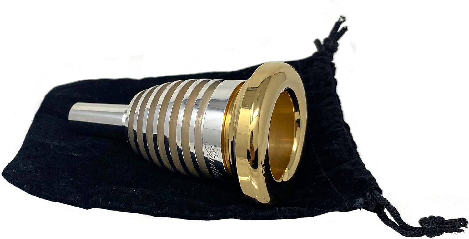 Garibaldi TBDC4 Elite Trombone Double Cup Gold-Plated Rim Mouthpiece Size DC4
