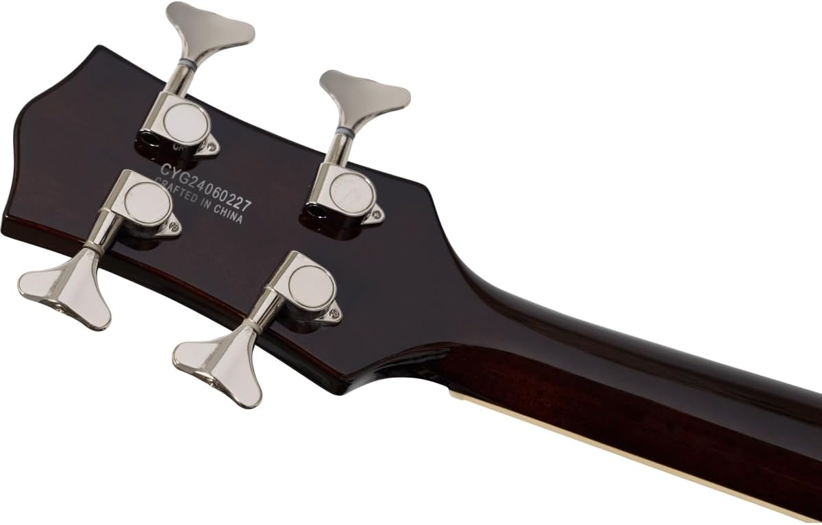 Gretsch Streamliner Jet Club Single-Cut 4-String Right-Handed Bass Guitar with Nato Body and Laurel Fingerboard (Vintage White)