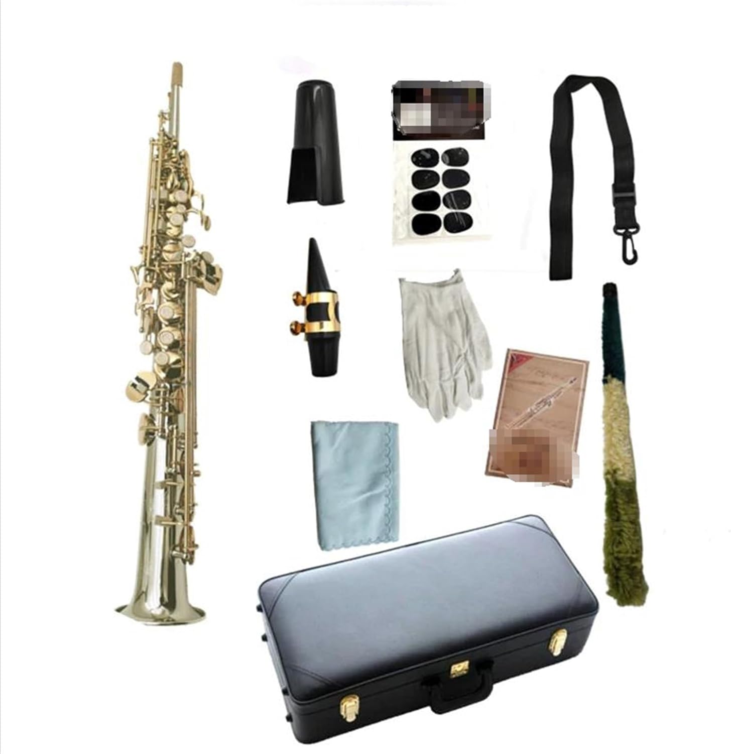 Woodwind Instruments B Tone Treble Saxophone Nickel Plated Silver Sax Gold Key Professional Mouthpiece (Color : Lavender)