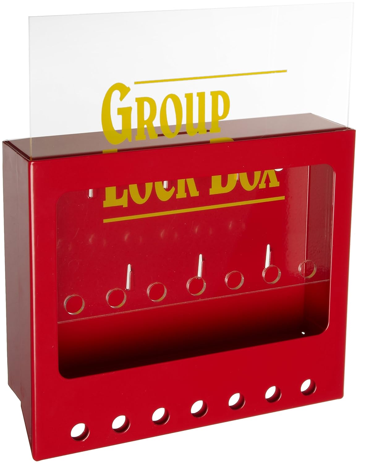 Brady Wall-Mount Group Lock Box for Lockout/Tagout, Small, 7