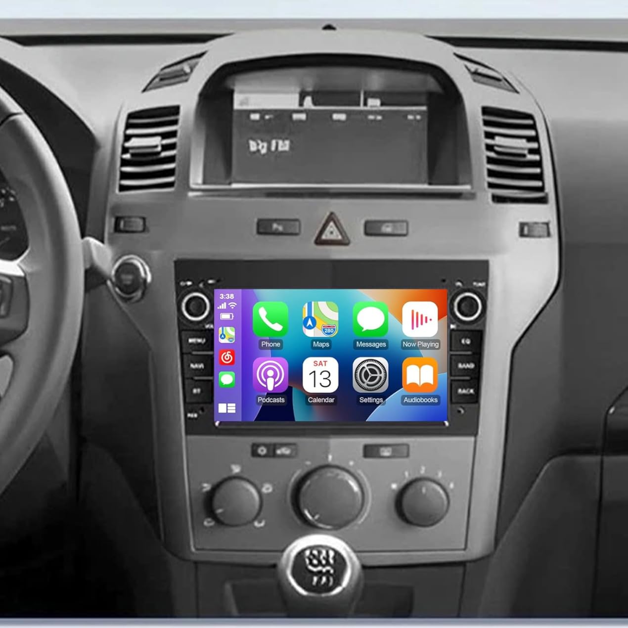 PHEZEN 7 inch Touchscreen Car Stereo Fit for Opel Vivaro 2006-2010, Android 15 Double Din Car Radio with Carplay & Android Auto Support Bluetooth Mirror Link WiFi Backup Camera 4+64G