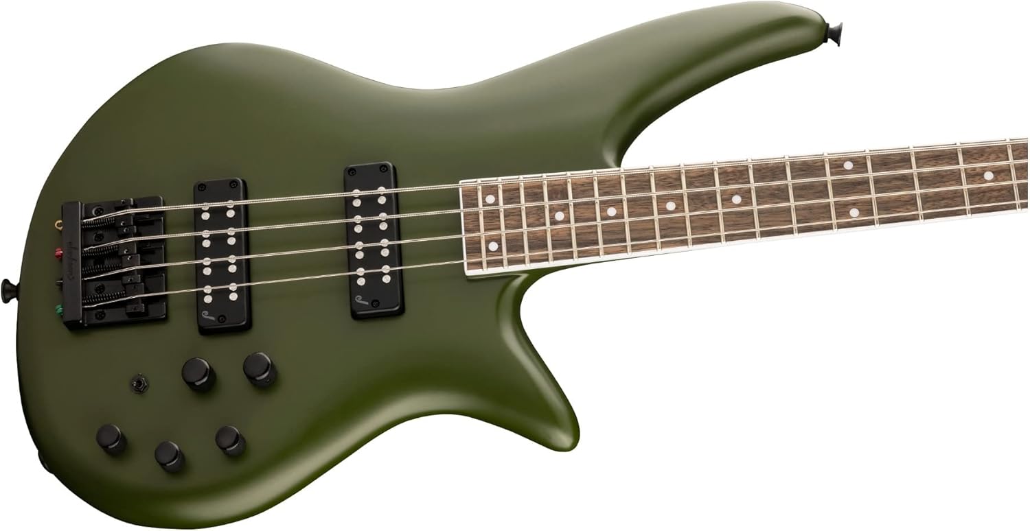 Jackson X Series Spectra Bass SBX IV, Matte Army Drab, Laurel Fingerboard