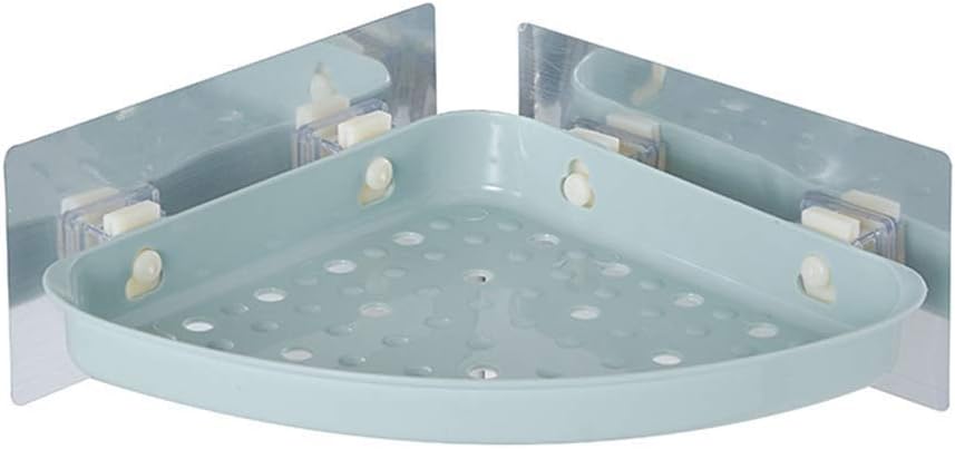 Suction Cup Triangle Corner Storage Rack Wall Mounted No Drilling Plastic Shower Shelf Organizer For Bathroom