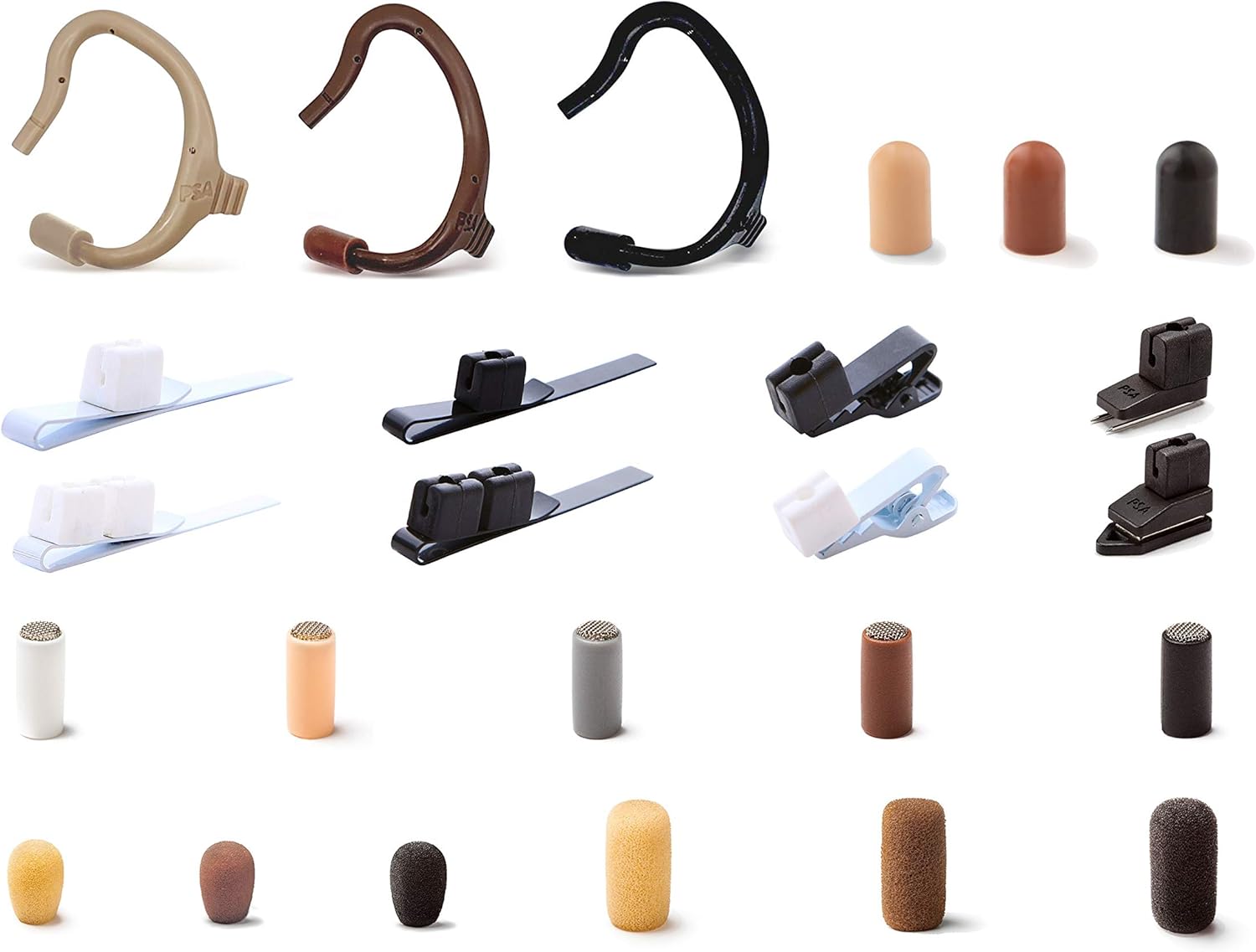 Point Source Audio CO-8WLh-KIT-XSK-BL High Sensitivity Omnidirectional Lavalier Switch Kit, LEMO-Style Connector