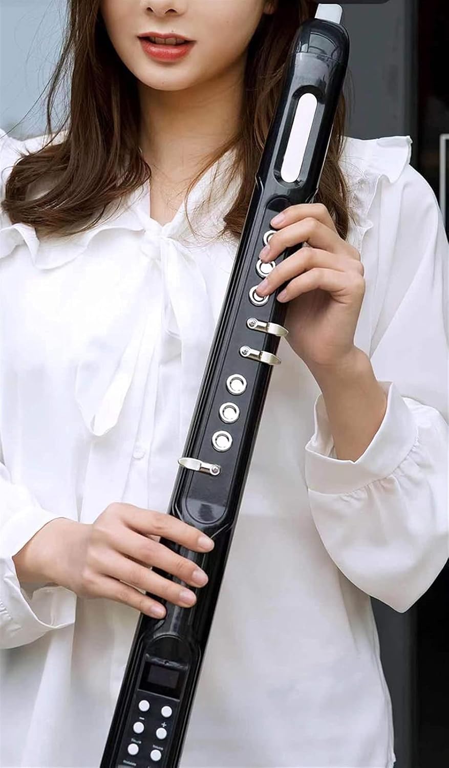 Sax Beginners Kit Electric Blowpipe New Type Electronic Blowpipe Instrument Electric Saxophone is Suitable for Beginners Wind Instrument (Color : 10)