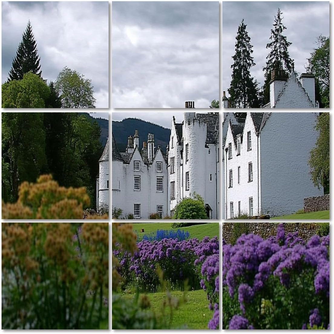 Art Acoustic Panels Self Adhesive blair castle scotland landscape pictures royalty photos 9 Packs Decorative Soundproof Wall Panels Large Sound Absorbing Panels for Home Office 60