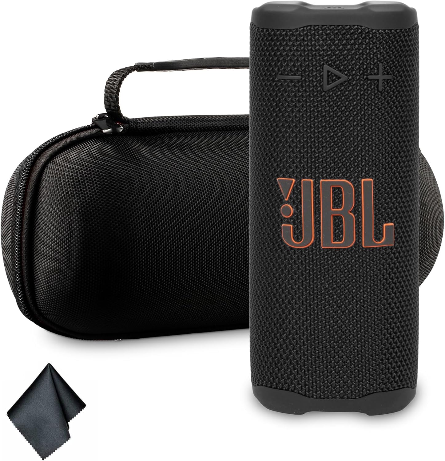 JBL Grip Portable Bluetooth Speaker Black (JBLGRIPBK) – IP68 Waterproof & Dustproof | Bluetooth 5.4 | AI Sound Boost | 14-Hour Battery | Includes Carrying Case & Cleaning Cloth